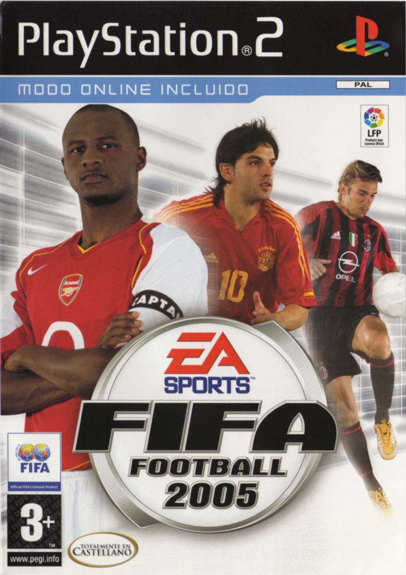 FIFA  Football 2005 box art for Playstation 2